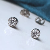 Ethical lab grown diamond earrings