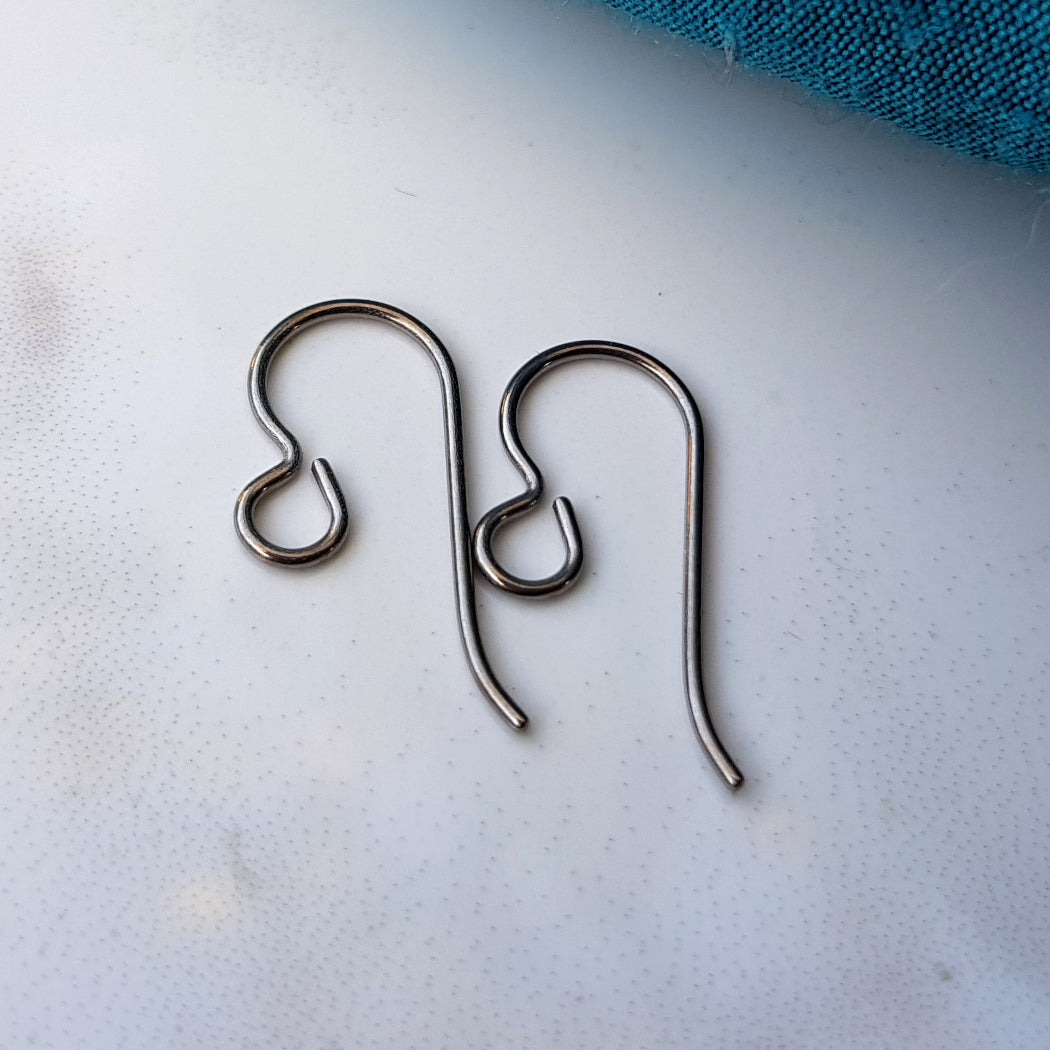 Pure Titanium Hooks, Ear Wires - Silver and Gold Tone Findings