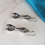 Titanium Seed Pod, 3D Printed Drop Earrings