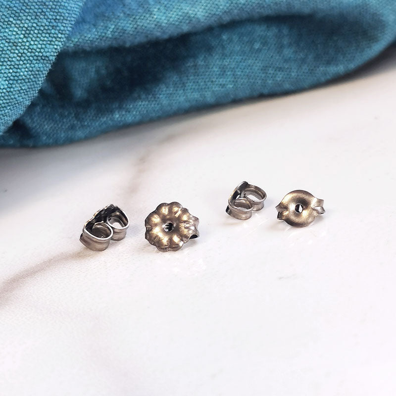 titanium earrings backings