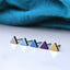 Titanium Stud Earrings - Triangle Earrings in 5 Colours - 5mm