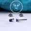assay tested titanium amethyst earrings