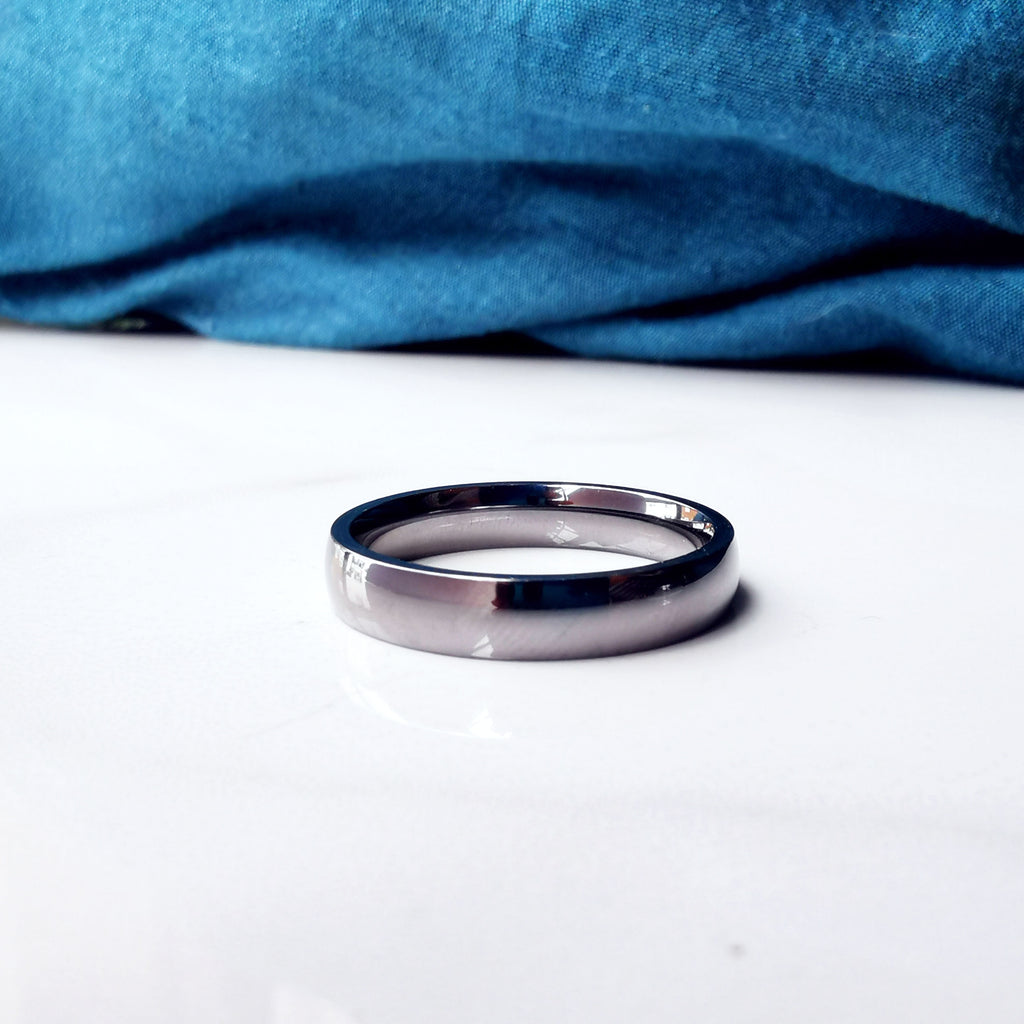 Tantalum 4mm wedding band polished ring for men uk catlogix