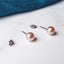 Freshwater Pearl Earrings - Pink Pearl Studs On Nickel Free Titanium