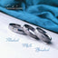 Tantalum wedding band rings, 3 different finishes customised