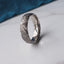 Titanium Wedding Ring -  Rugged Grooved 6mm Wide Band
