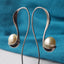 Luxury Titanium 3d printed southsea pearl earrings by catlogix