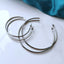 Titanium Hoop Earrings in Smaller 45mm and Larger 60mm Sizes