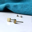 Titanium Stud Earrings - Square Earrings in 5 Colours - 5mm