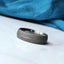 Textured Titanium Wedding Ring Single Line