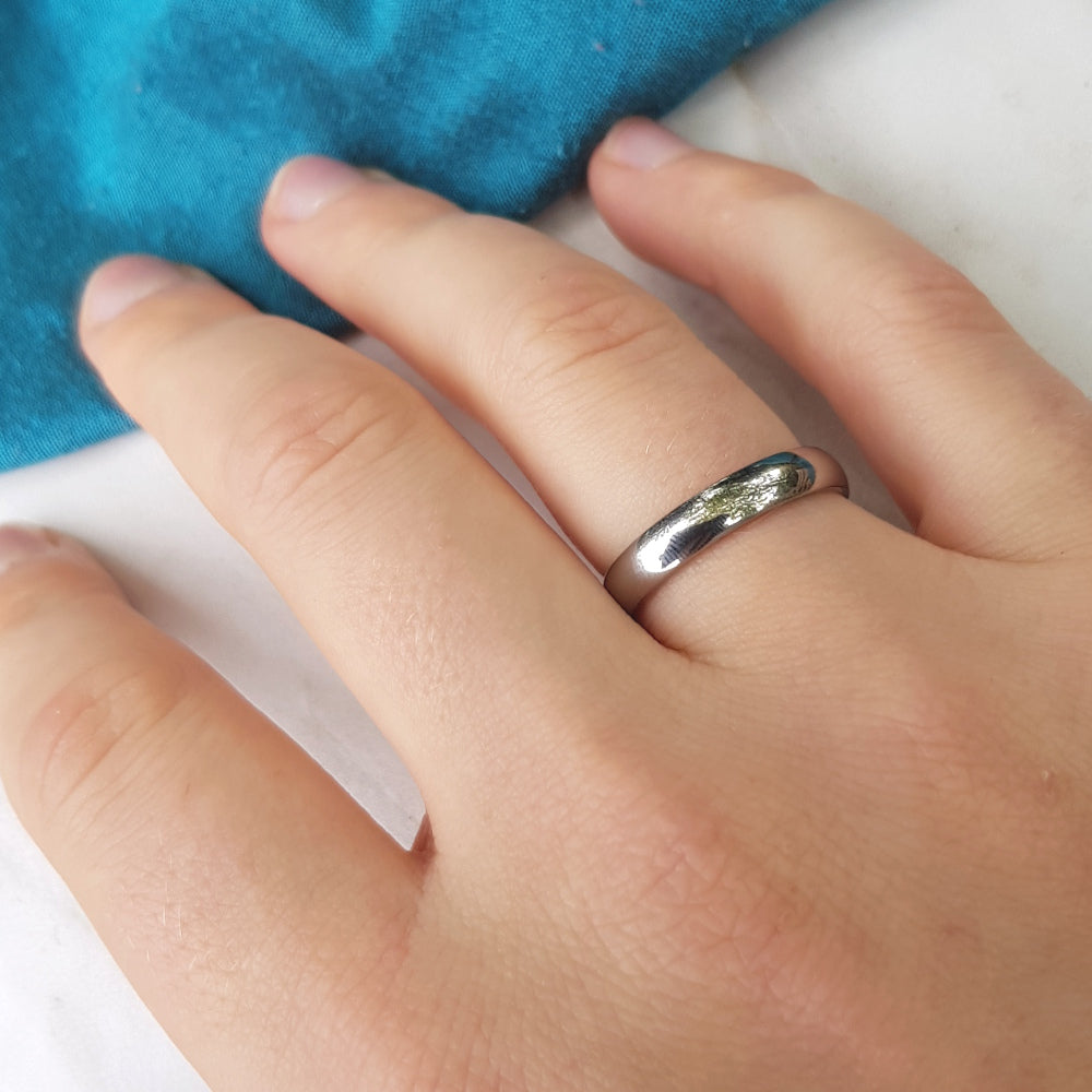 Polished Titanium Ring