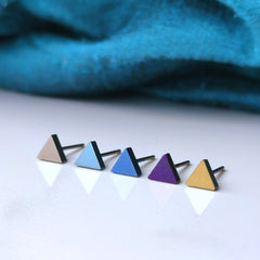 Titanium everyday triangle studs Hypoallergenic