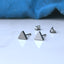Triangle titanium earrings from Catlogix UK